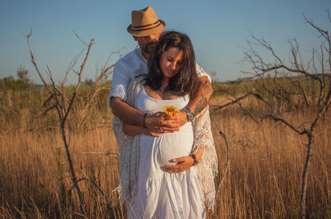 Photo session for pregnancy